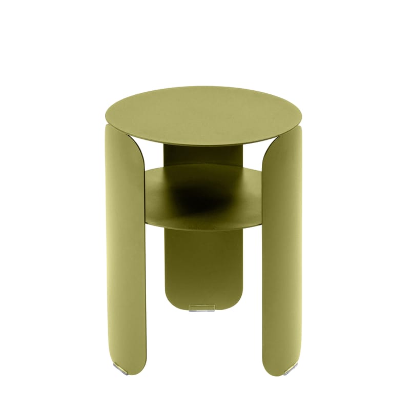 Möbel - Couchtische - Beistelltisch Bebop metall grün / Ø 35 x H 45 cm - Fermob - Linde - bemaltes Aluminium