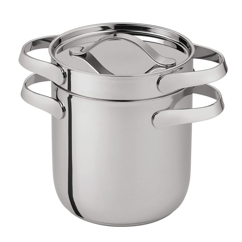 Tableware - Dishes and cooking - Al Dente Pot metal For spaghetti - Ø 20 cm / 6.1 L - Serafino Zani - Ø 20 cm - Shiny stainless steel - Polished stainless steel