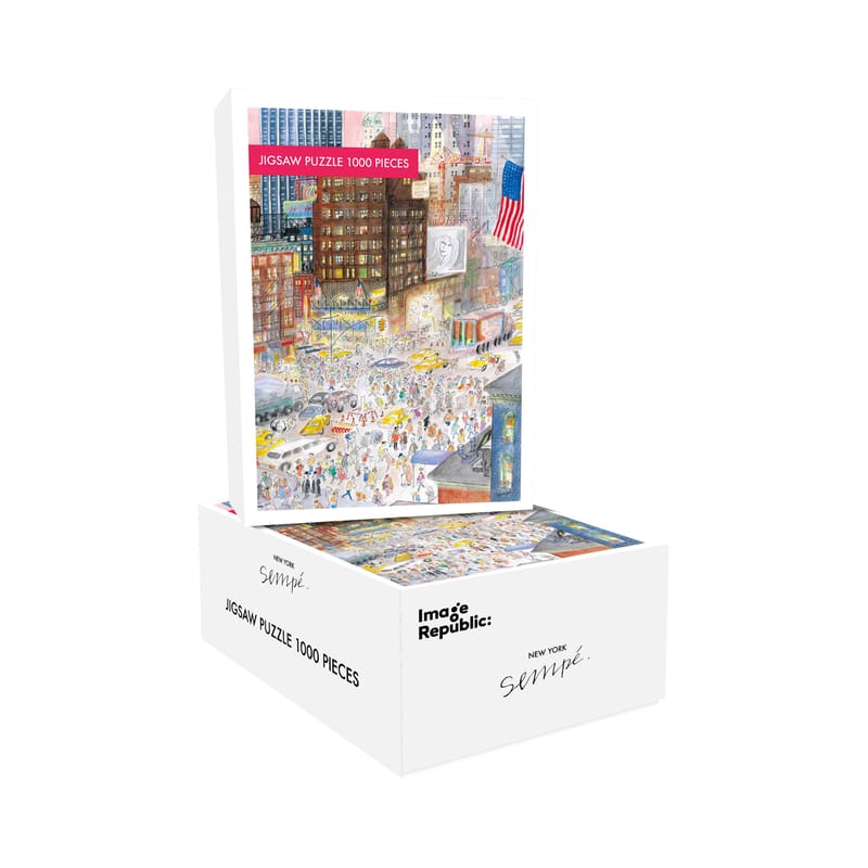 Accessoires - Jeux et loisirs - Puzzle Sempe - New-York papier multicolore / 68 x 49 cm - 1000 pièces - Image Republic - New-York - Carton, Papier