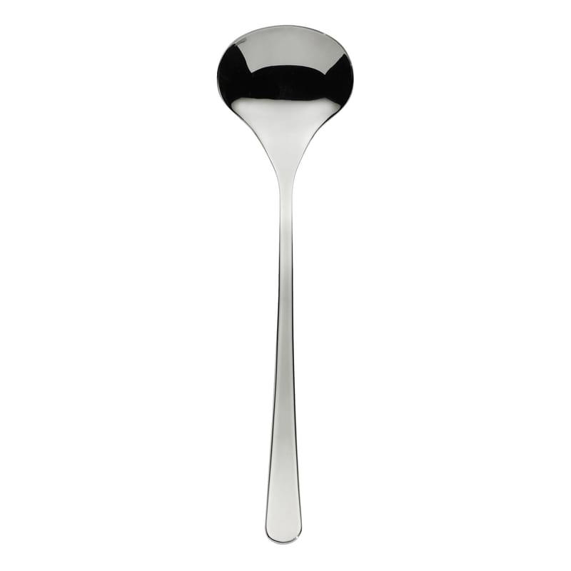 Tableware - Cutlery - Serafino Salad spoon metal Large serving spoon - Serafino Zani - Polished stainless steel - Polished stainless steel