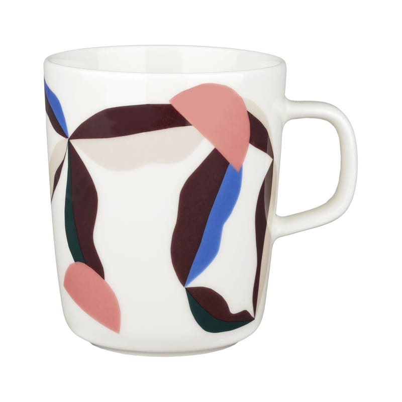 Table et cuisine - Tasses et mugs - Mug Berry céramique multicolore / 25 cl - Marimekko - Berry / Aubergine, bleu, rose - Grès
