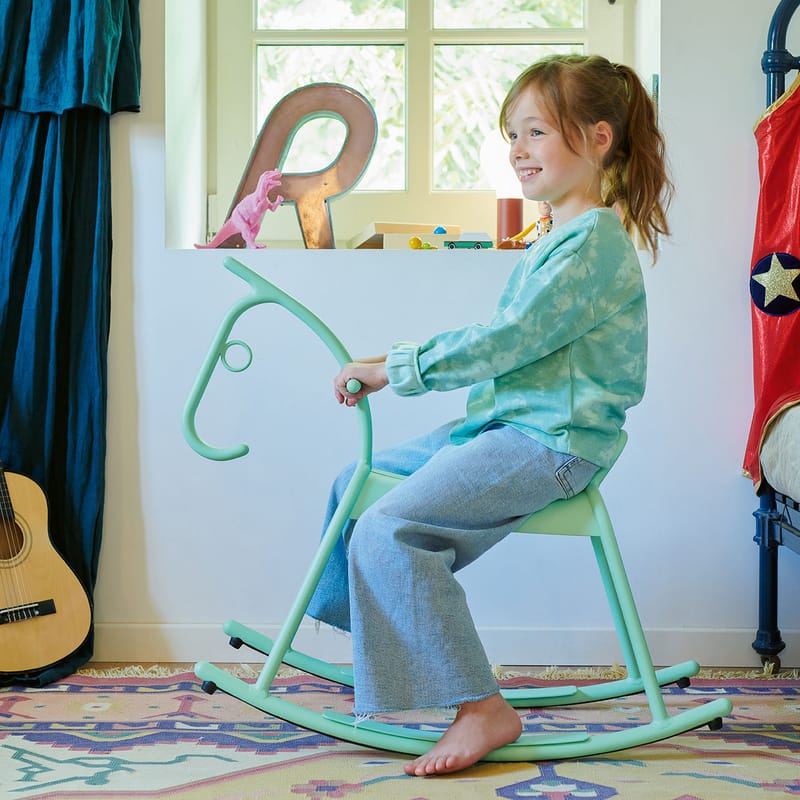 Yellow rocking horse online