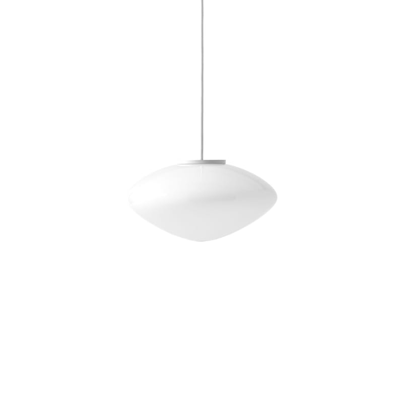 Luminaire - Suspensions - Suspension Mist AP15 verre blanc / Ø 25 x H 13 cm - &tradition - Ø 25 / Blanc - Verre soufflé bouche