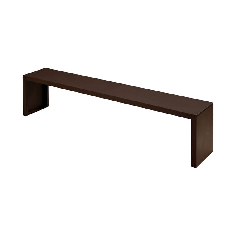 Furniture - Benches - Rusty Irony Bench metal orange L 130 cm - Zeus - W 130 cm - Rust - Phosphated steel