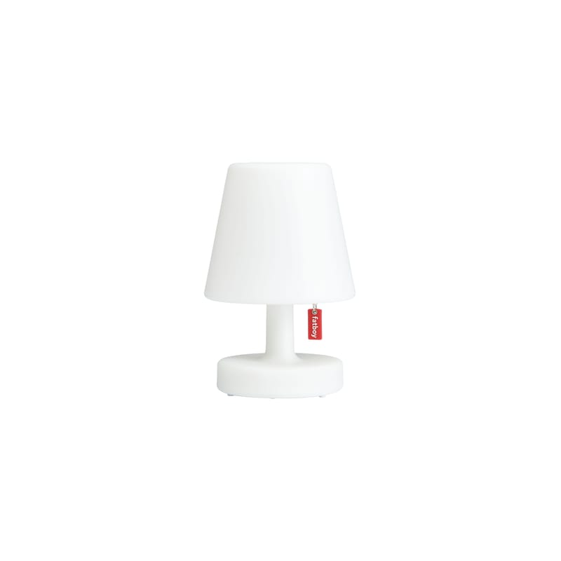 Luminaire - Lampes de table - Lampe extérieur sans fil rechargeable Edison the Mini La Surprise plastique blanc / Ø 9 x H 15 cm - Fatboy - Blanc - ABS, Polypropylène