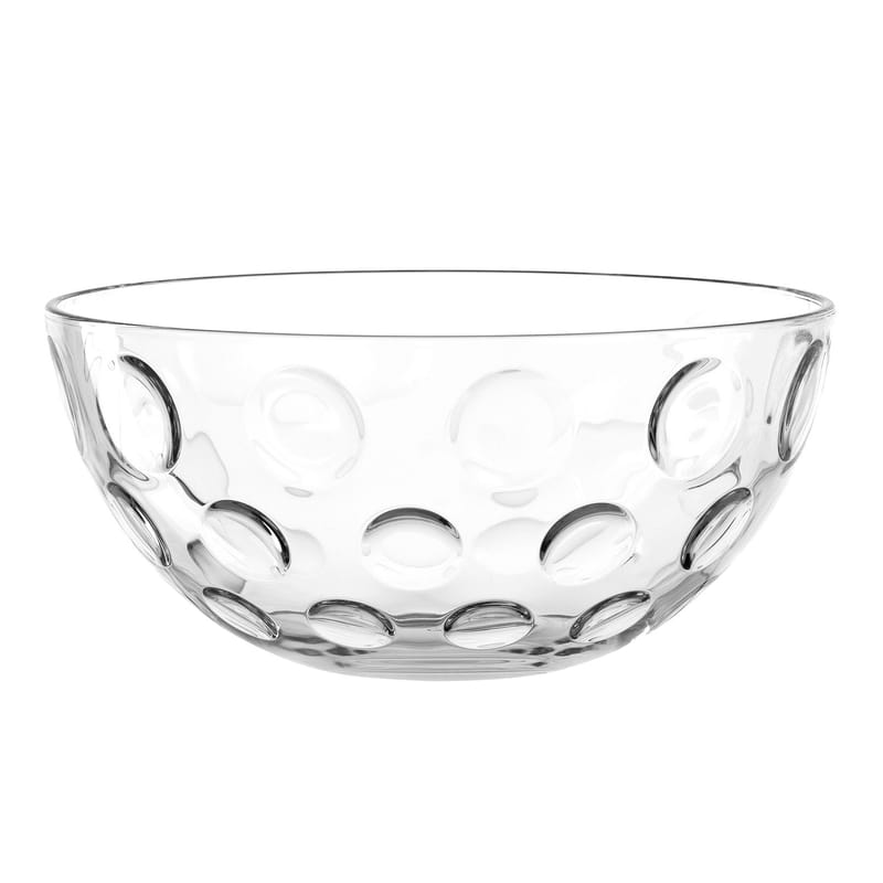 Table et cuisine - Saladiers, coupes et bols - Saladier Optic verre transparent / Ø 26 x H 12 cm - Leonardo - Transparent - Verre