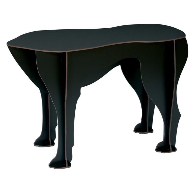 Arredamento - Tavolini  - Sgabello Sultan materiale plastico nero - Ibride - Nero opaco - Stratificato compatto