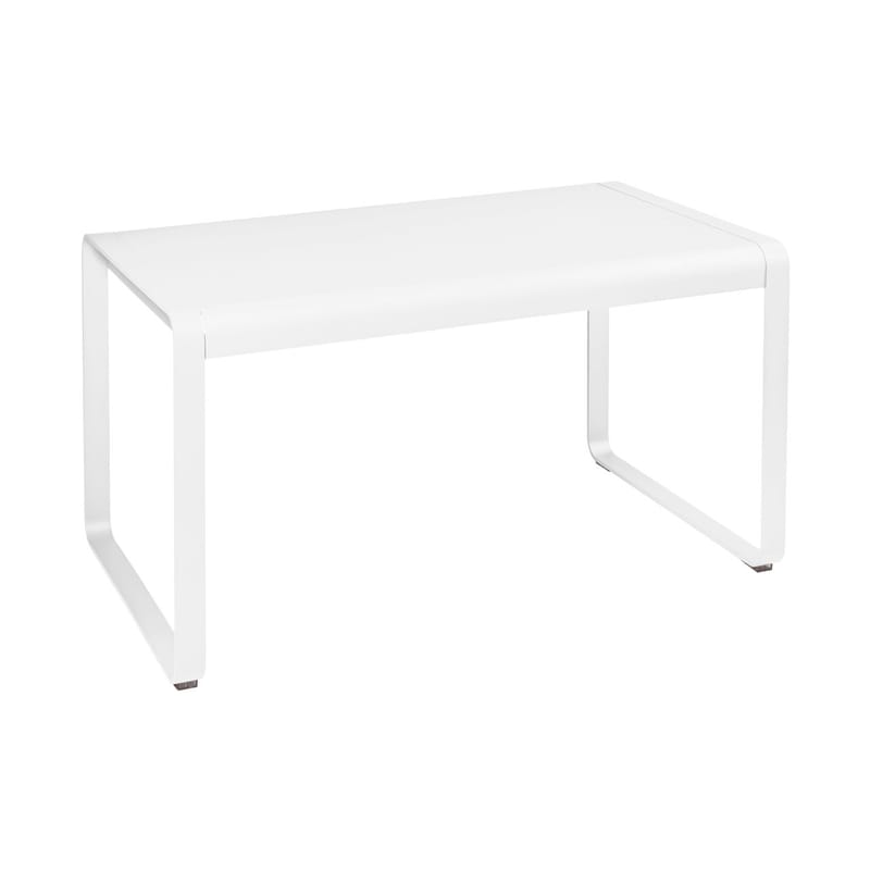 Jardin - Tables de jardin - Table rectangulaire Bellevie métal blanc / 140 x 80 cm - 4 personnes - Fermob - Blanc coton - Aluminium
