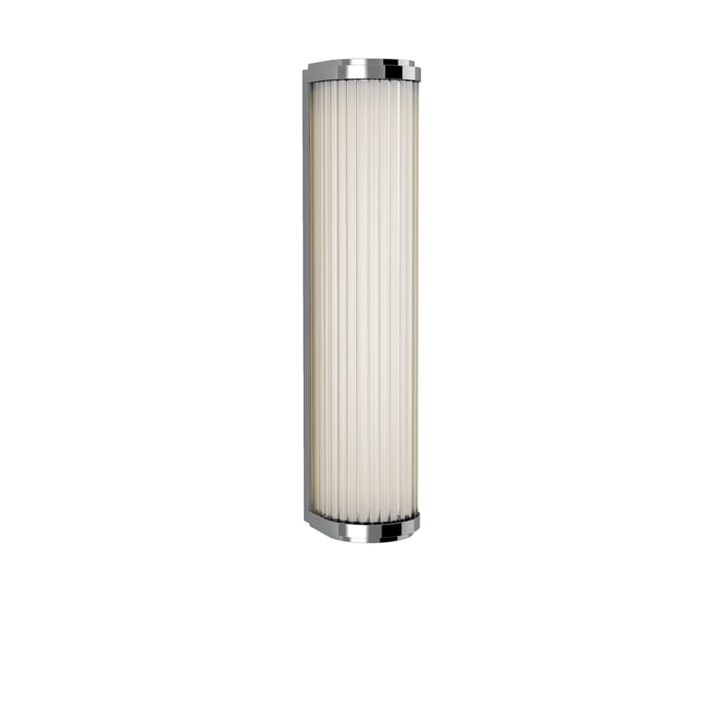 Luminaire - Appliques - Applique Versailles LED métal / Lamelles de verre - L 37 cm - Astro Lighting - Chromé - Acier, Verre