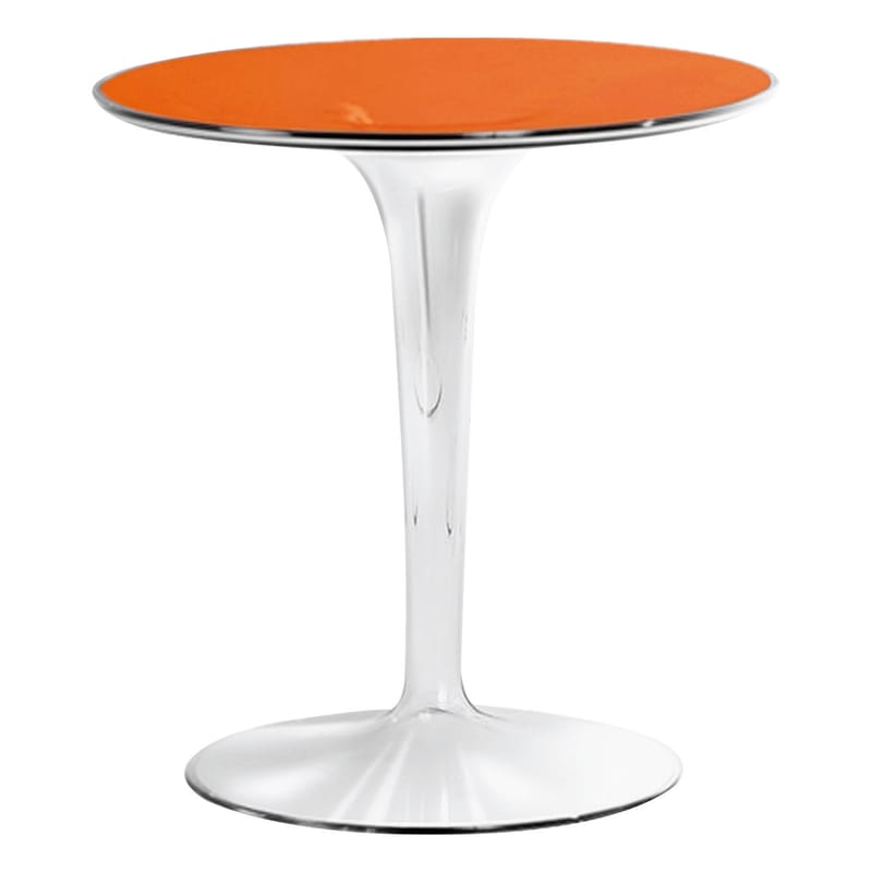 Furniture - Coffee Tables - Tip Top End table plastic material orange - Kartell - Orange - PMMA