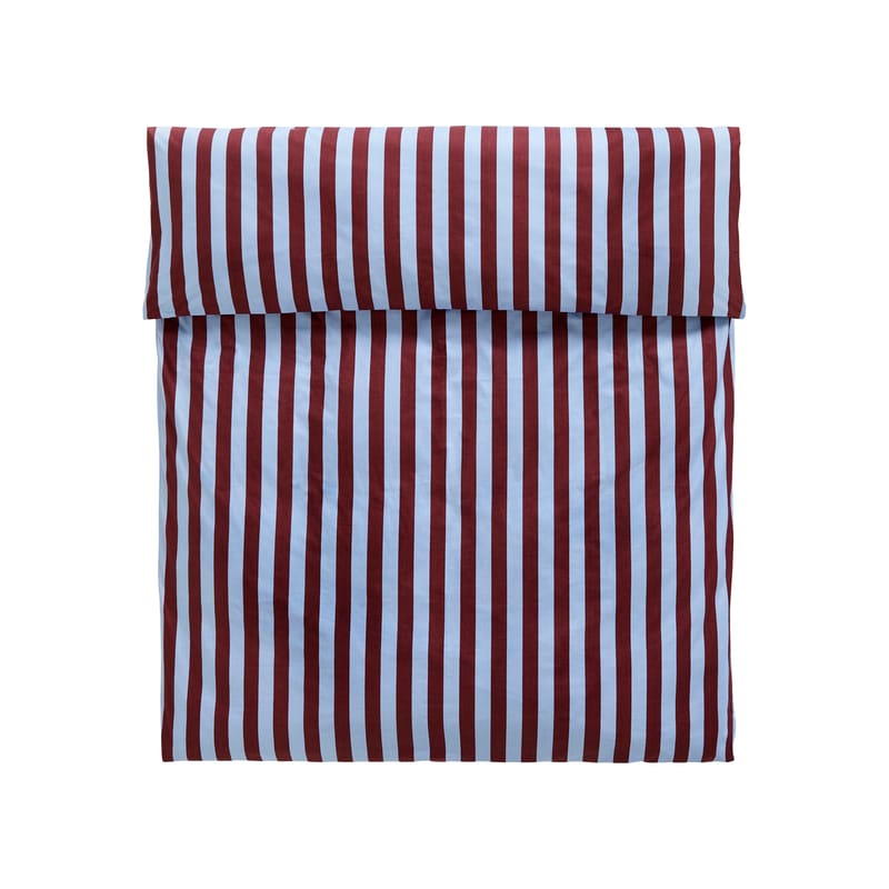 Pièces - Chambre - Housse de couette 240 x 220 cm Été tissu rouge violet / Coton Oeko-tex - Hay - Bordeaux - Coton Oeko-tex