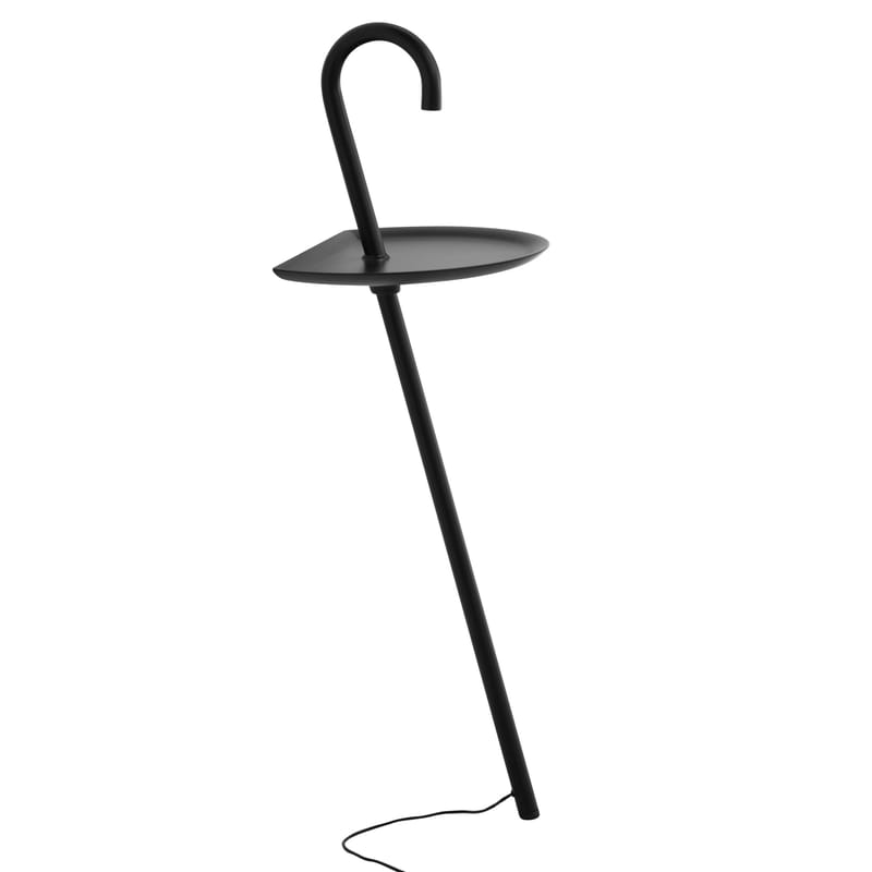 Mobilier - Tables basses - Lampe Clochard LED métal noir / Guéridon - Martinelli Luce - Noir - Métal peint, Polyuréthane