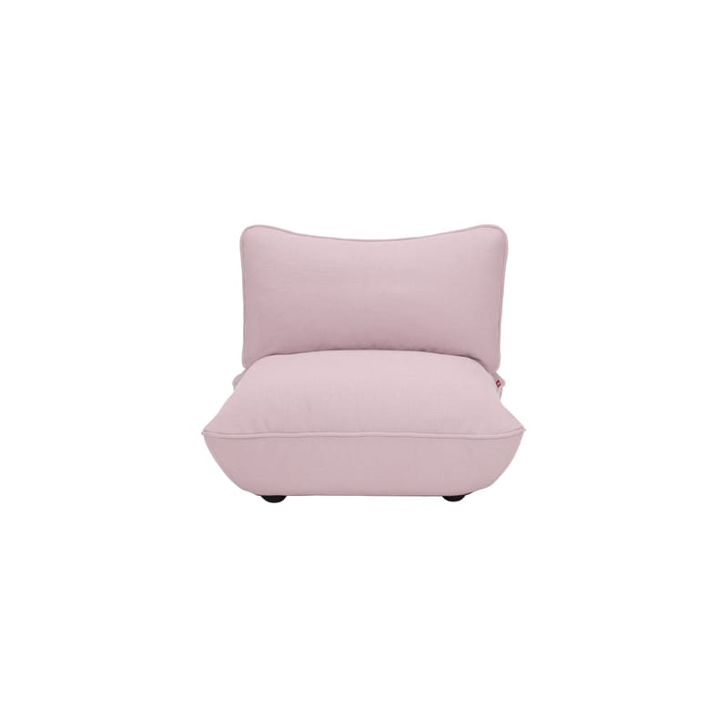Möbel - Sofas - Lounge Sessel Sumo textil rosa / Modulierbares Sofa - Fatboy - Bubble Rosa - ABS, Gewebe, Mousse recyclée, Polypropylen, Stahl