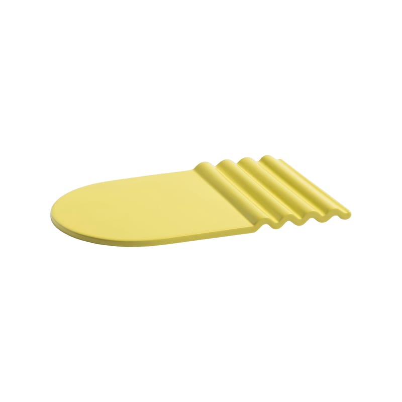 Table et cuisine - Plateaux et plats de service - Plat Wave céramique jaune / Porcelaine - 16.5 x 27.5 cm - & klevering - Jaune - Céramique