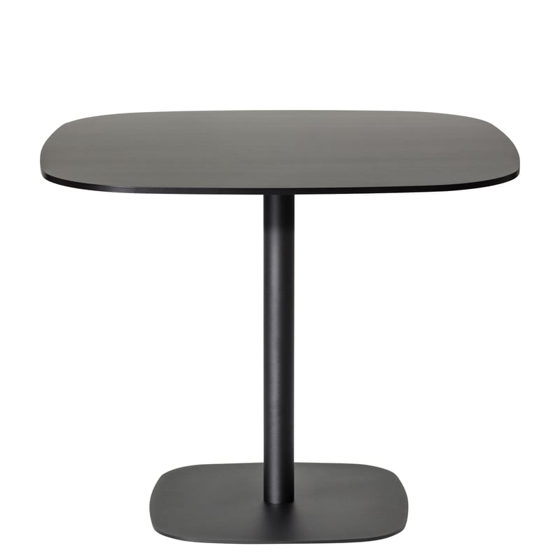 Mobilier - Tables basses - Table basse Nobis bois noir / 90x90 cm - H 56 cm - Offecct - Noir - 90x90 cm / H 56 cm - Contreplaqué compact, Métal laqué