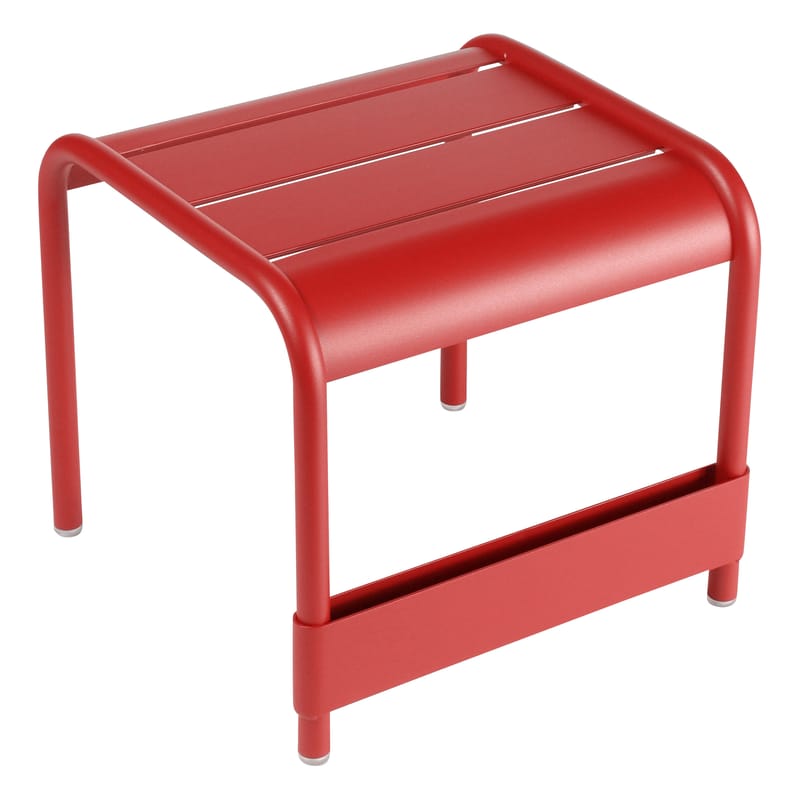 Life Style - Tavolino d\'appoggio Luxembourg metallo rosso L 42 cm - Fermob - papavero - Alluminio laccato