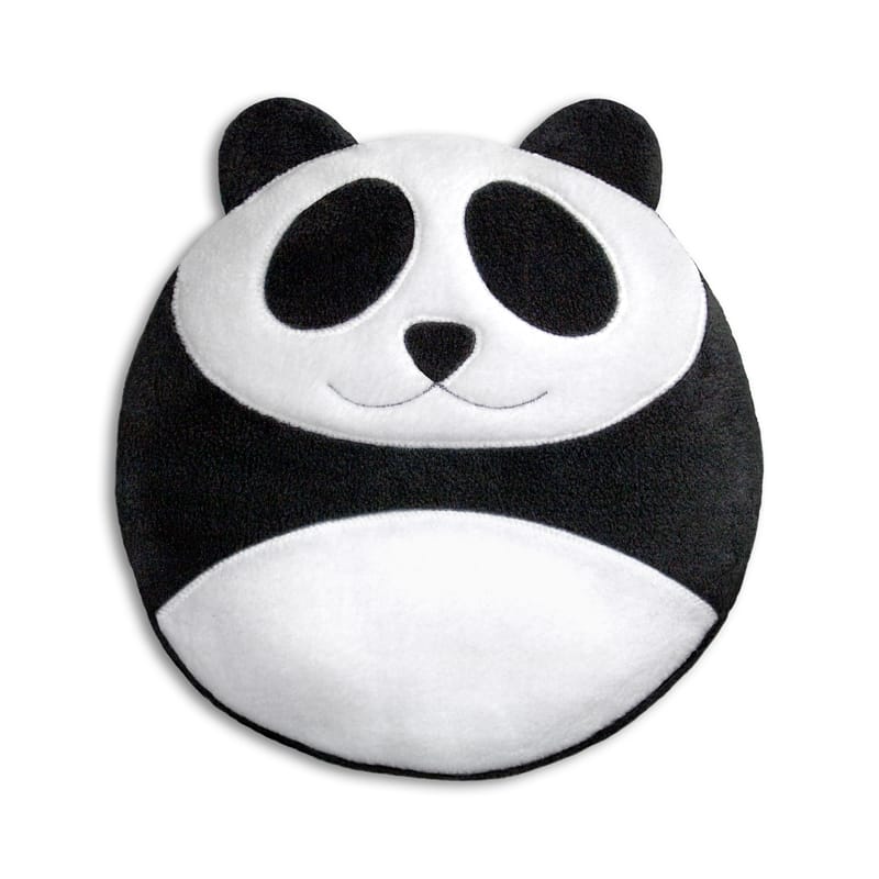 Décoration - Pour les enfants - Bouillotte micro-ondes Bao le panda tissu blanc noir / Blé biologique - Pa Design - Panda - Blé biologique, Laine polaire