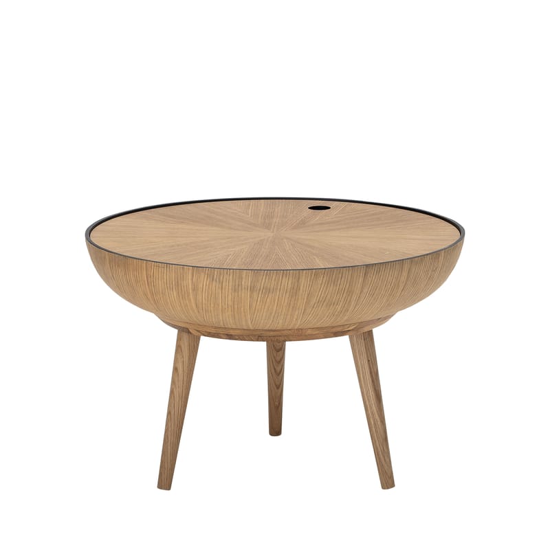 Möbel - Couchtische - Couchtisch Ronda holz natur / abnehmbare Tischplatte - Ø 60 cm - Bloomingville - Eiche natur - Eiche