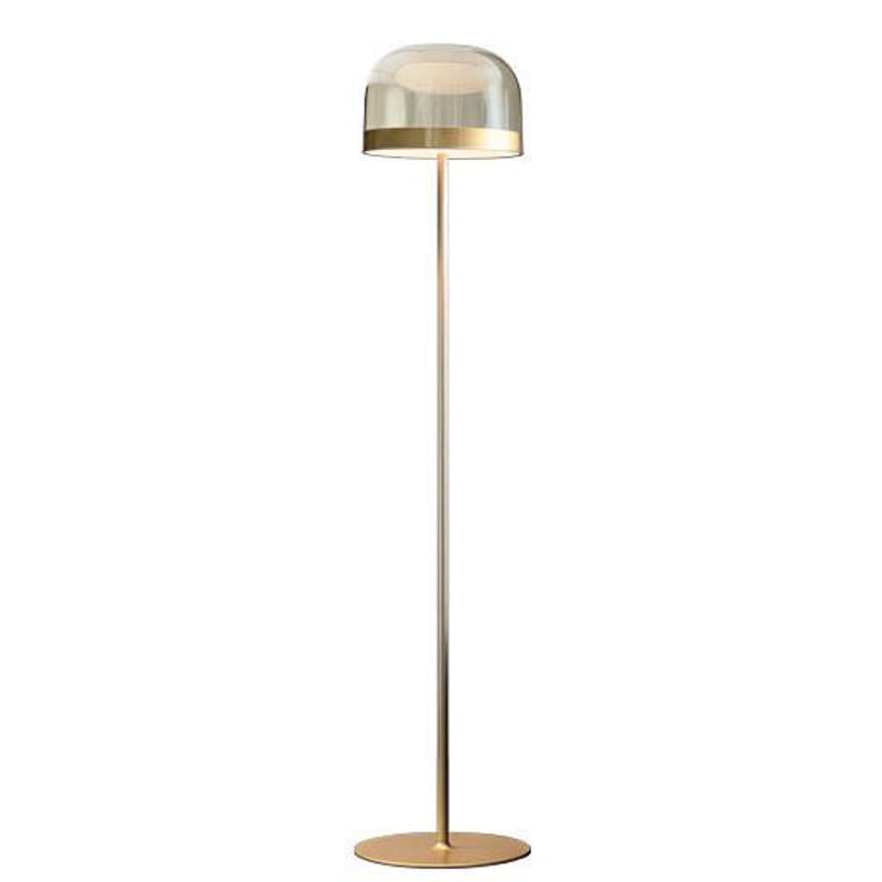 Luminaire - Lampadaires - Lampadaire Equatore Large métal verre or / LED - H 175 cm - Fontana Arte - Or & transparent - Métal, Verre soufflé