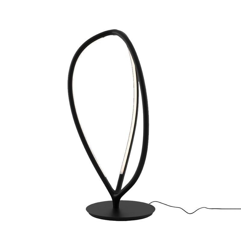 Luminaire - Lampes de bureau - Lampe de table Arrival LED métal noir / Aluminium - H 66 cm - Artemide - Noir - Aluminium