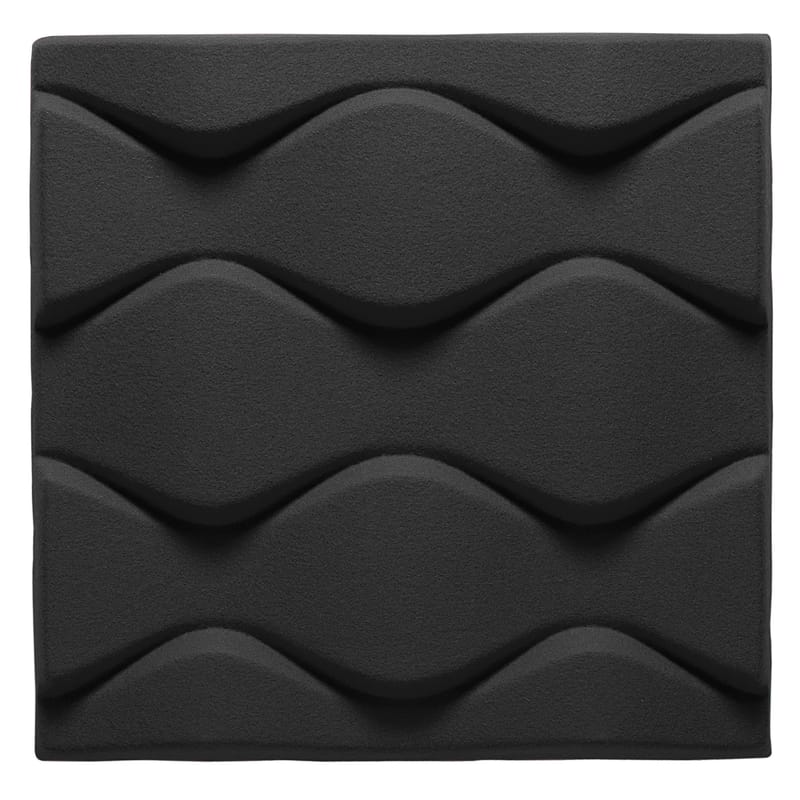 Mobilier - Paravents, séparations - Panneau acoustique mural Soundwave Flo plastique gris noir - Offecct - Gris anthracite - Fibre de polyester