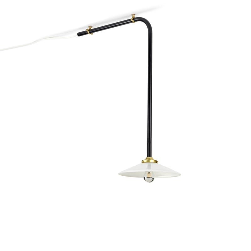 Luminaire - Suspensions - Plafonnier Ceiling Lamp n°3 métal noir / H 60 x L 40 cm - valerie objects - Noir - Acier, Verre