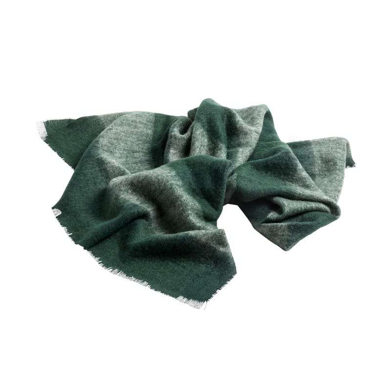 Interni - Tessili - Plaid Mohair tessuto verde /120 x 180 cm - Hay - Verde - Lana merinos, Mohair