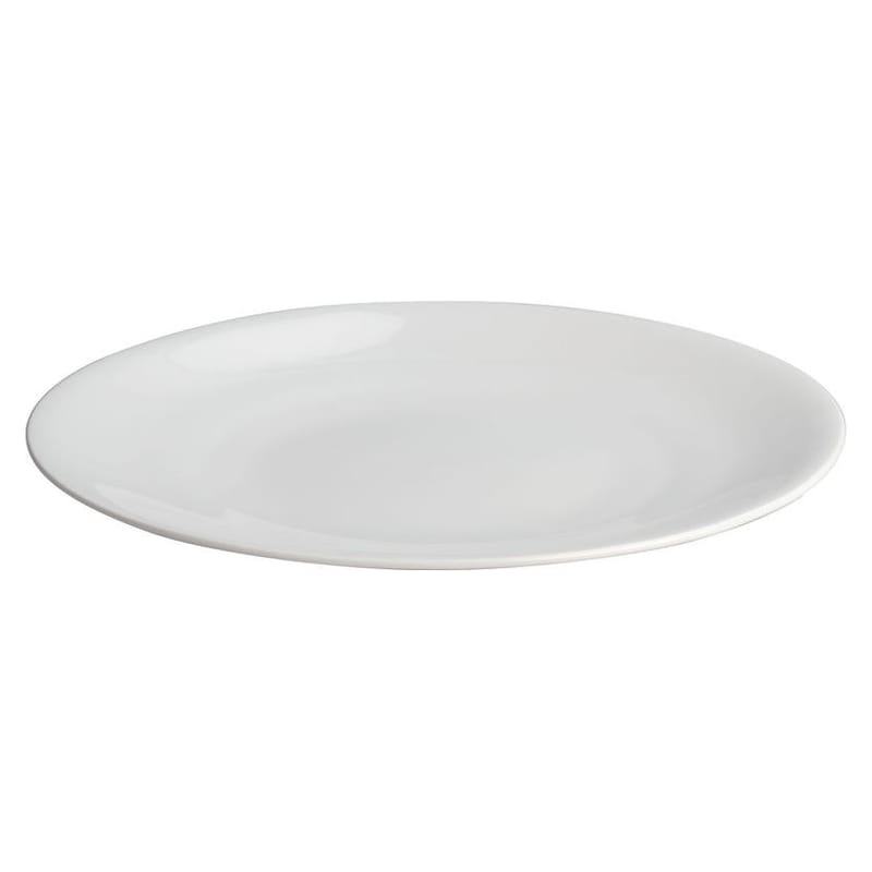 Table et cuisine - Plateaux et plats de service - Plat de service All-time céramique blanc Ø 32 cm - Alessi - Plat de service rond - Blanc - Porcelaine Bone China