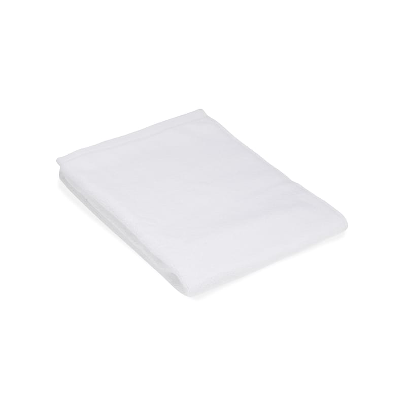 Dossiers - Les bonnes affaires - Serviette de toilette bouclette tissu blanc / 50 x 100 cm - Coton bio - Au Printemps Paris - 50 x 100 cm / Blanc - Coton biologique GOTS