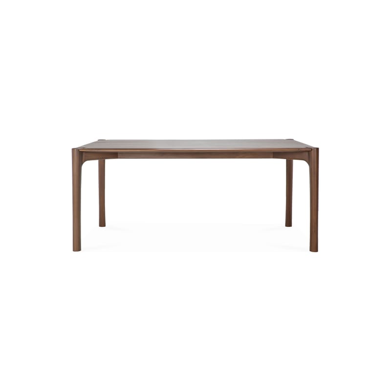 Mobilier - Tables - Table rectangulaire PI bois naturel / 180 x 90 cm - 8 personnes - Ethnicraft - Teck brun - Teck massif teinté FSC