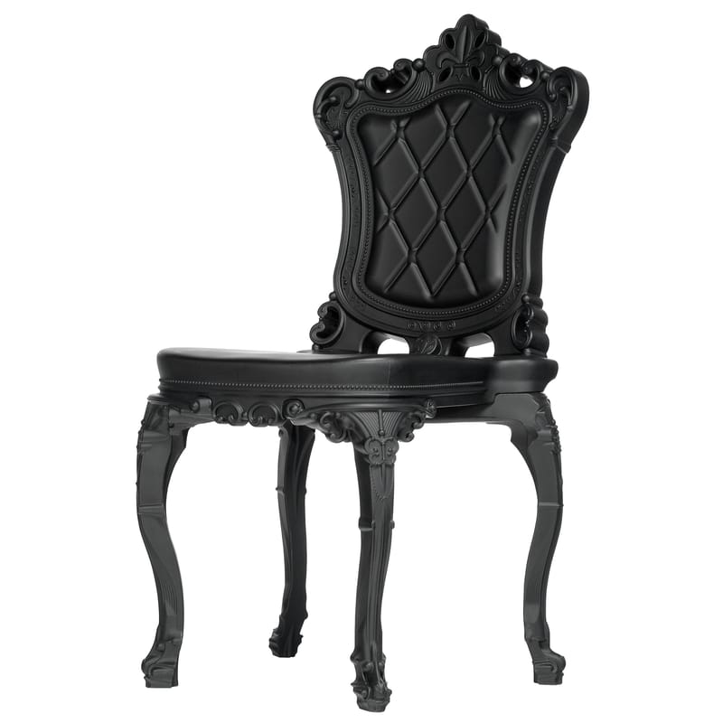 Mobilier - Chaises, fauteuils de salle à manger - Chaise Princess of Love plastique noir - Design of Love by Slide - Noir - Polyéthylène rotomoulé