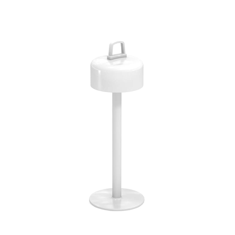 Jardin - Luminaires d\'exterieur - Lampe extérieur sans fil rechargeable Luciole LED plastique blanc / Base magnétique - Emu - Blanc - ABS