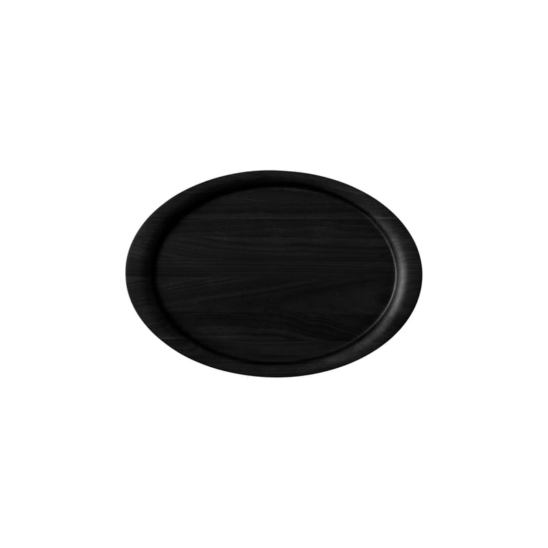 Table et cuisine - Plateaux et plats de service - Plateau Collect SC64 bois noir / 40 x 28 cm - Chêne laqué - &tradition - Noir - Chêne massif laqué