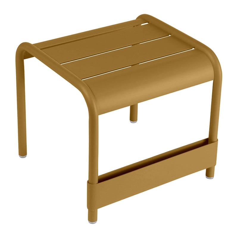 Mobilier - Tables basses - Pouf Luxembourg métal jaune / Pouf - 44 x 42 cm - Fermob - Pain d\'épices - Aluminium