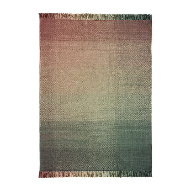 Décoration - Tapis - Tapis d\'extérieur Shade palette 3  rose vert / 170 x 240 cm - Nanimarquina - Vert & Rose - Polyéthylène