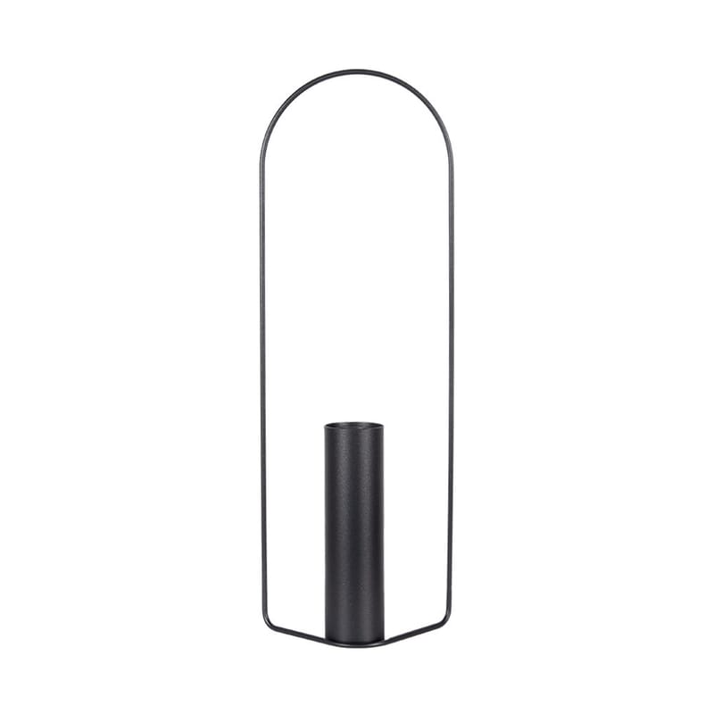 Décoration - Vases - Vase Itac métal noir / Cylindrique - L 26 x H 76 cm - Fermob - Carbone - Acier