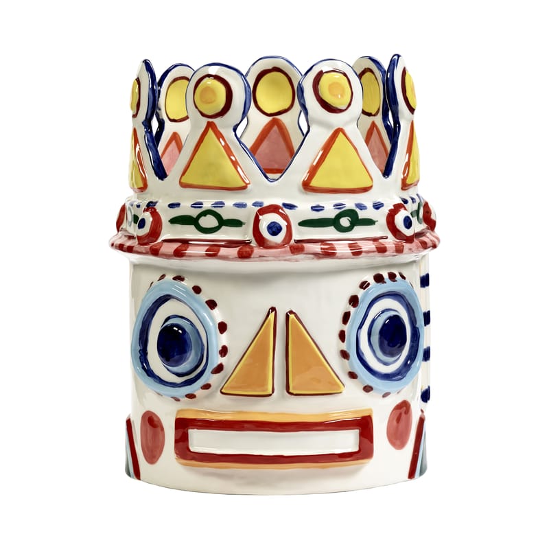 Décoration - Vases - Vase Sicily 2 céramique multicolore / Ø 27 x H 34,5 cm - Peint main - Serax - n°2 / Multicolore - Grès