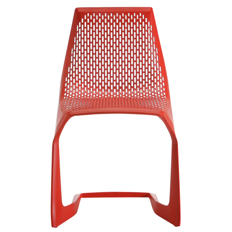 Mobilier - Chaises, fauteuils de salle à manger - Chaise empilable Myto plastique rouge - Plank - Rouge - Matière plastique