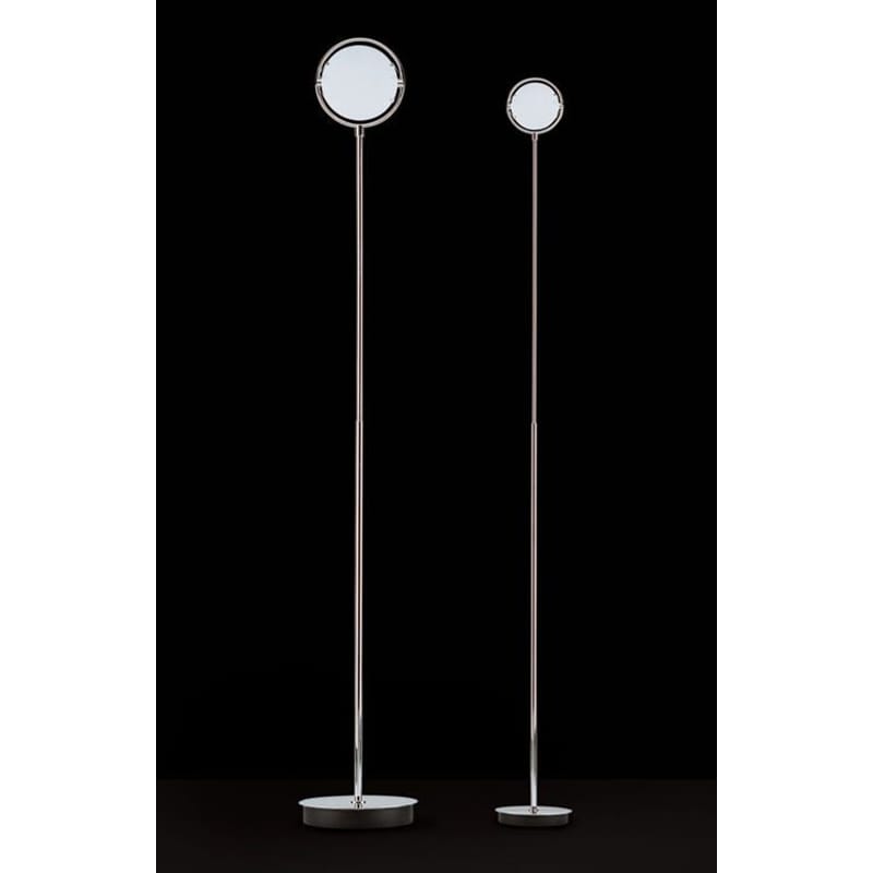Luminaire - Lampadaires - Lampadaire Nobi verre métal - Fontana Arte - H 205 cm - Nickelé satiné - Métal nickelé satiné, Verre