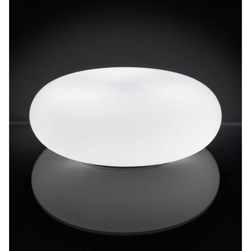 Luminaire - Lampes de table - Lampe de table Itka métal verre blanc / Ø 50 cm - Danese Light - Blanc - Ø 50 cm - Métal, Verre
