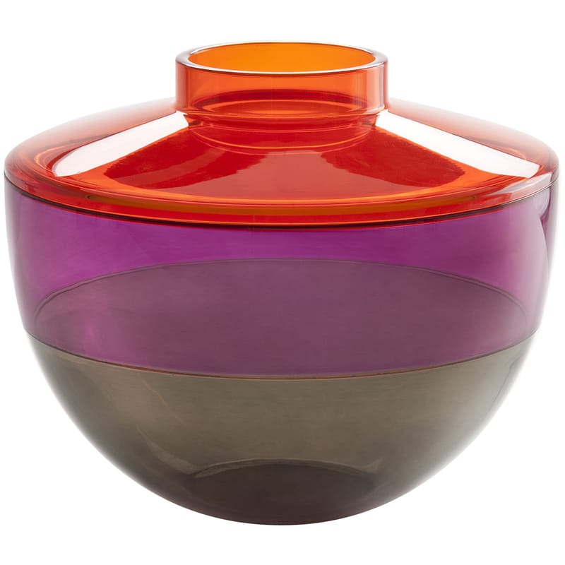 Dekoration - Vasen - Vase Shibuya plastikmaterial bunt / Servierschüssel - Kartell - Orange / Lila / Grau - PMMA