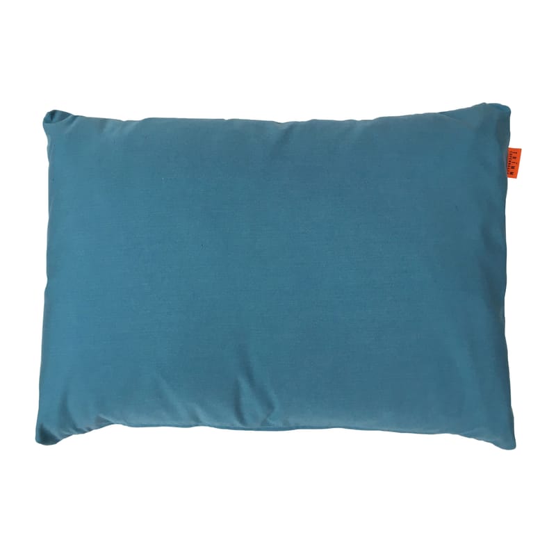 Décoration - Coussins - Coussin d\'extérieur Small tissu bleu / 60 x 45 cm - Trimm Copenhagen - Bleu adriatique - Toile Sunbrella