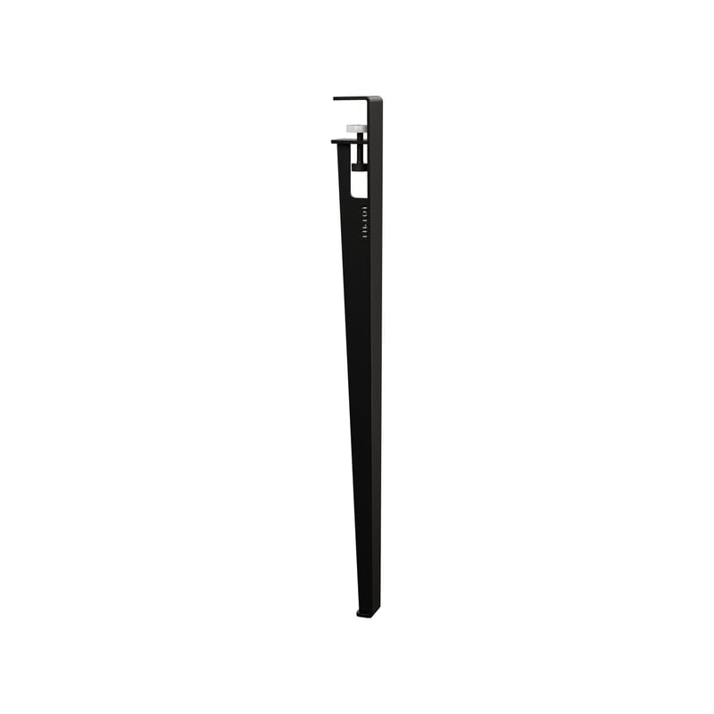Mobilier - Bureaux - Pied  métal noir avec fixation étau / H 75 cm - Pour créer table & bureau - TIPTOE - Noir Graphite - Acier thermolaqué