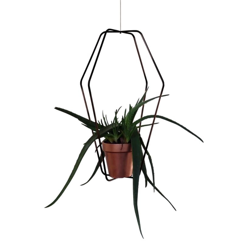 Décoration - Pots et plantes - Support pour pot de fleurs Daniel n°1 métal noir / Indoor - Ø 42 x H 62 cm - Compagnie - Noir - Acier