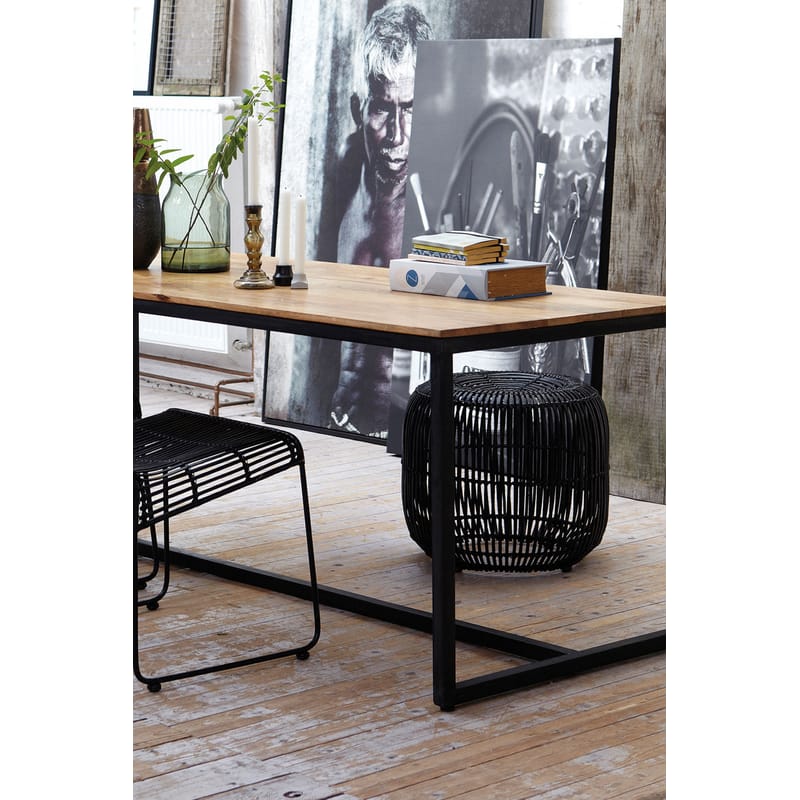 Rattan 2025 floor pouf