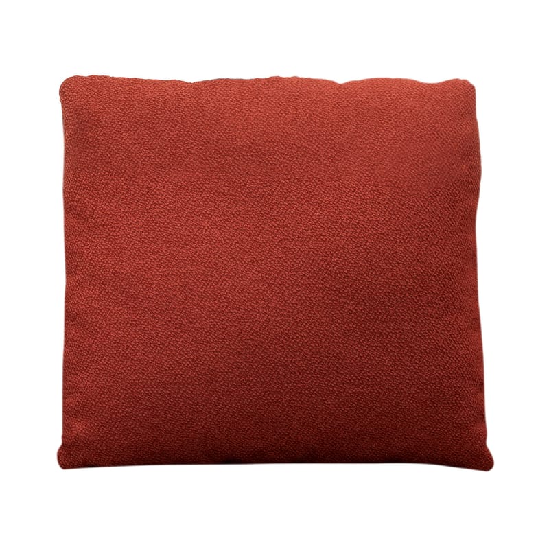 Mobilier - Canapés - Accessoire  tissu rouge orange / Coussin pour canapé Dove - 65 x 65 cm - Zanotta - Coussin / Corail - Mousse polyuréthane, Tissu