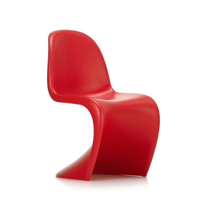 Mobilier - Chaises, fauteuils de salle à manger - Chaise Panton Chair plastique rouge / By Verner Panton, 1959 - Vitra - Rouge classique - Polypropylène teinté