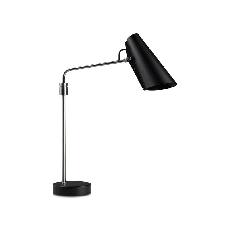 Luminaire - Lampes de table - Lampe de table Birdy Swing métal noir / Réédition 1952 - Northern  - Noir / Bras acier - Acier, Aluminium, Fonte