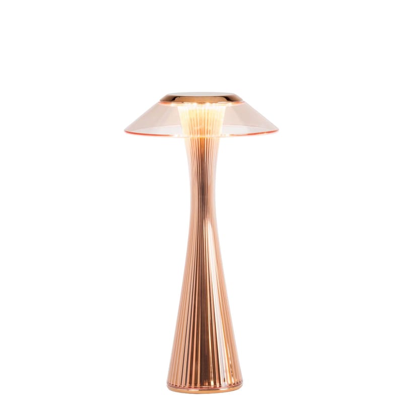 Luminaire - Lampes de table - Lampe sans fil rechargeable Space Indoor LED plastique cuivre - Kartell - Cuivre - ABS, PMMA