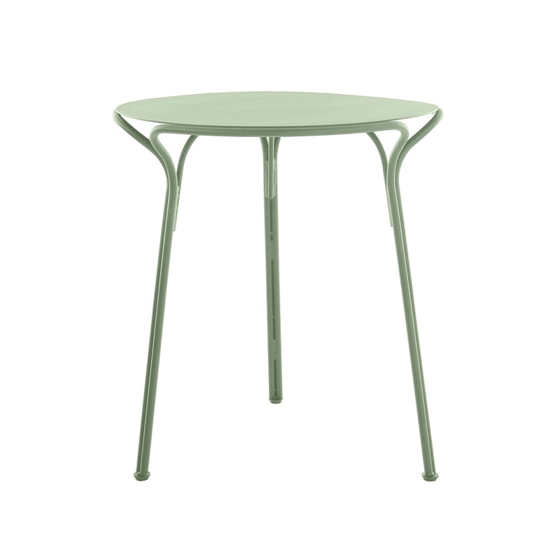 Green sales metal table
